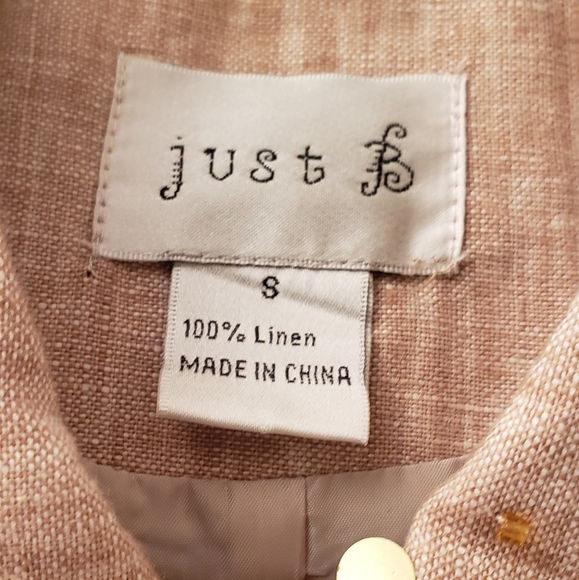 Just B Linen Sequined Jacket,Size S - Picture 10 of 10